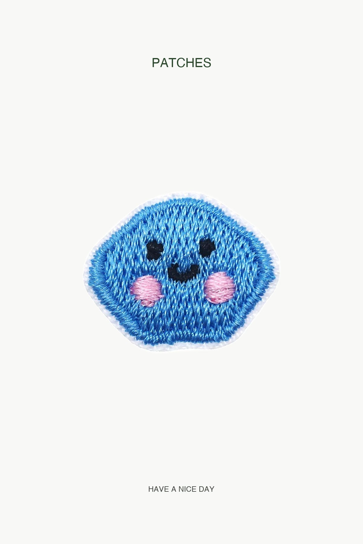 Little Smiling Cloud Patch — branded PATCHES display card