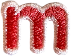 Lowercase m Alphabet Patch