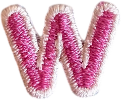 Lowercase w Alphabet Patch