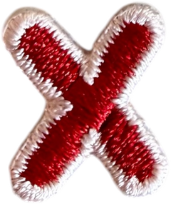 Lowercase x Alphabet Patch