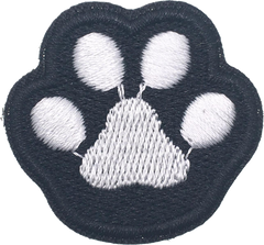 White Cat Footprint Patch