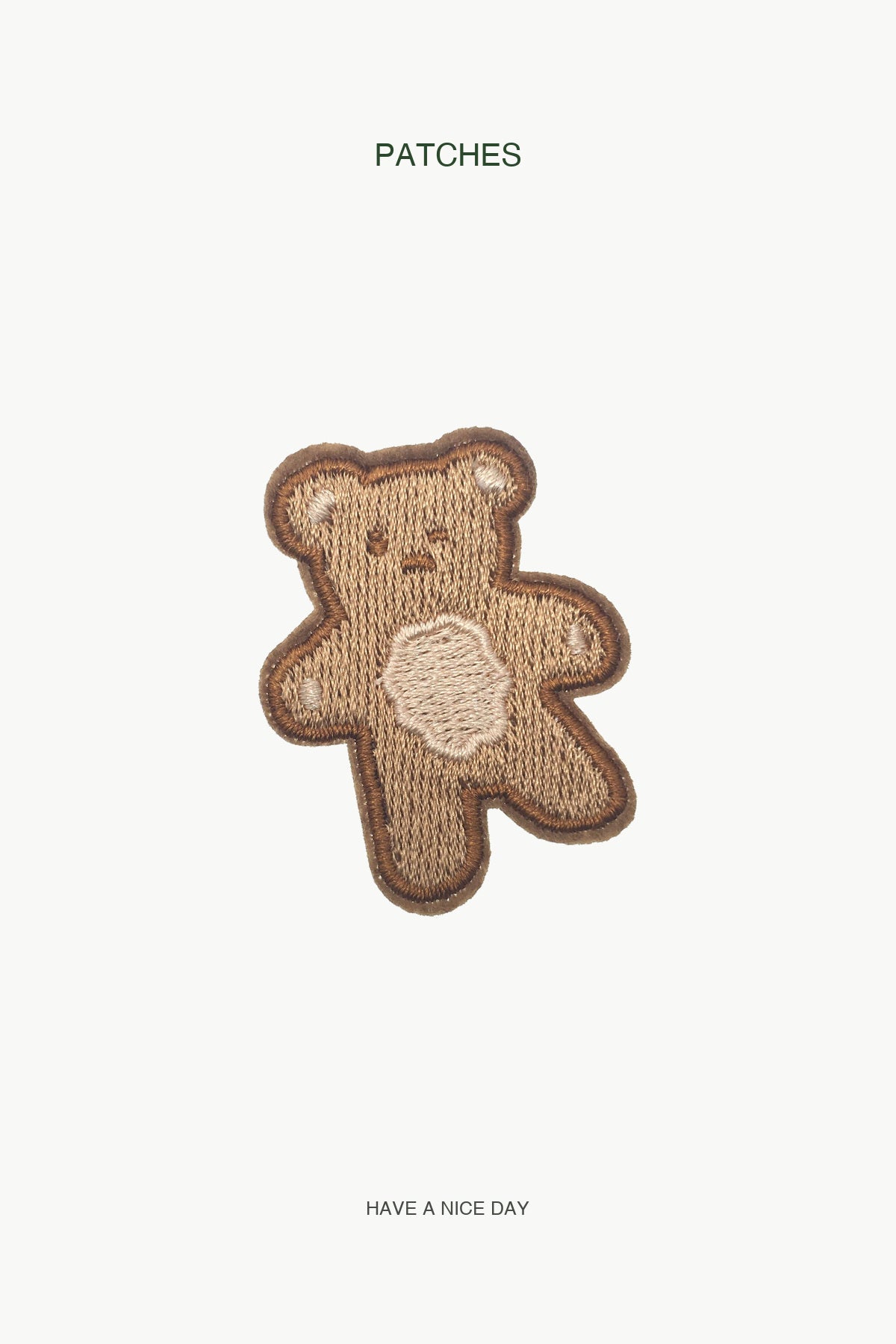 Mr. Bean's Teddy Patch — branded PATCHES display card