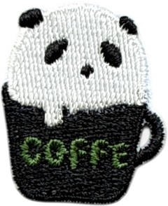 Panda in Black Coffee Patch