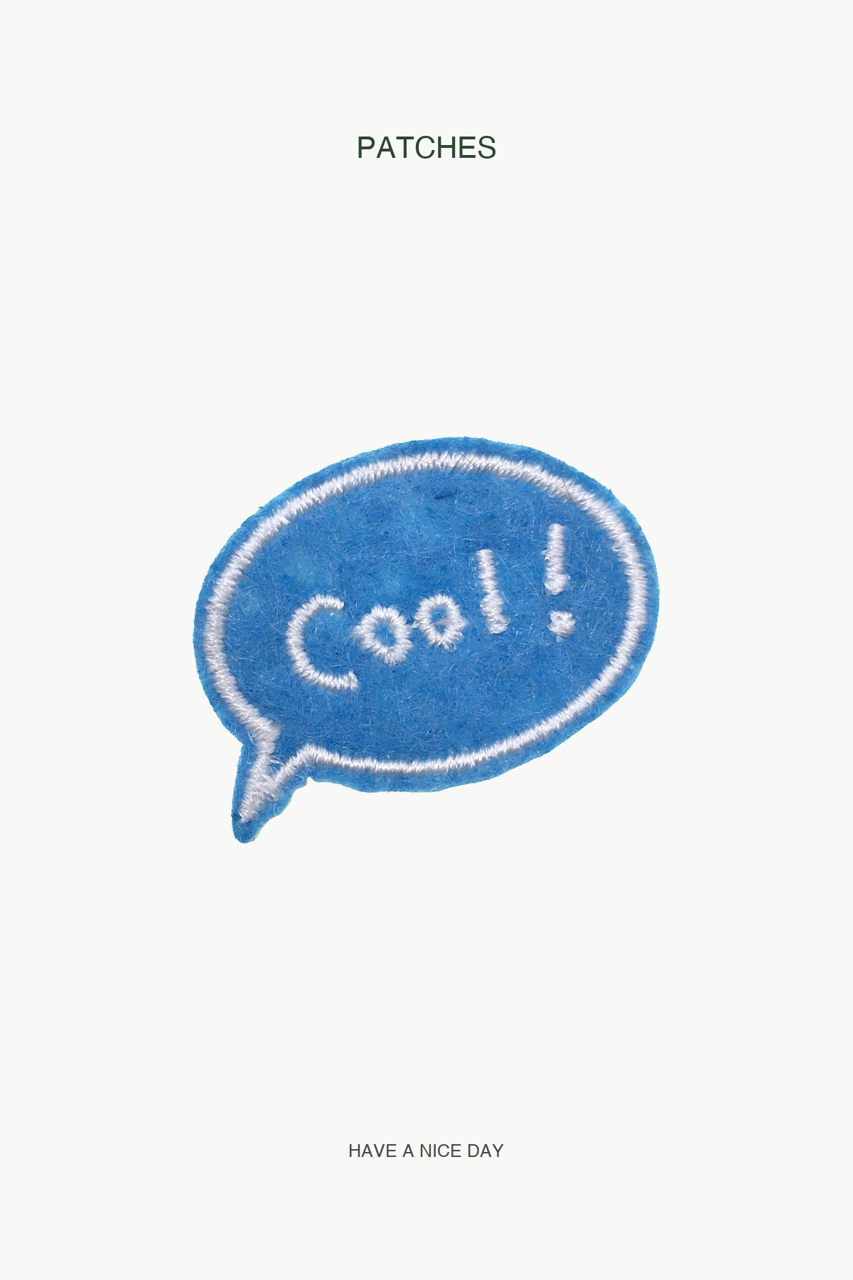 Cool! Patch — branded PATCHES display card