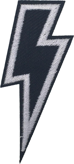 Black Lightning Bolt Patch