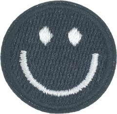 Black Smiling Face Patch