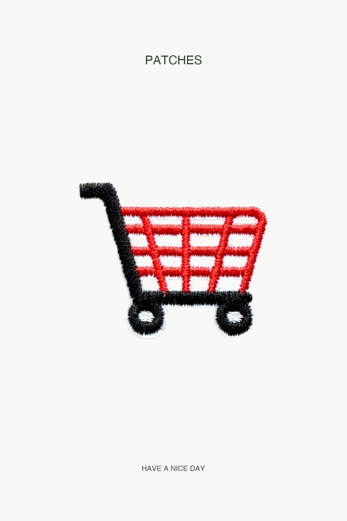 Trolley Patch — branded PATCHES display card
