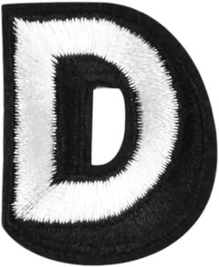 Uppercase D Alphabet Patch