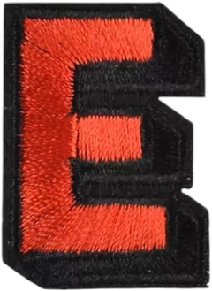 Uppercase E Alphabet Patch