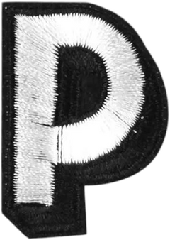 Uppercase P Alphabet Patch