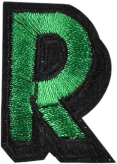 Uppercase R Alphabet Patch