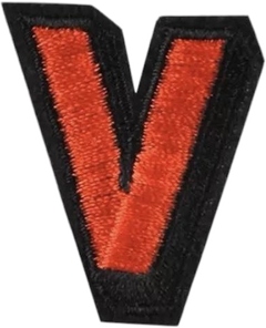 Uppercase V Alphabet Patch