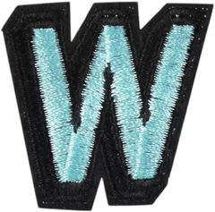 Uppercase W Alphabet Patch