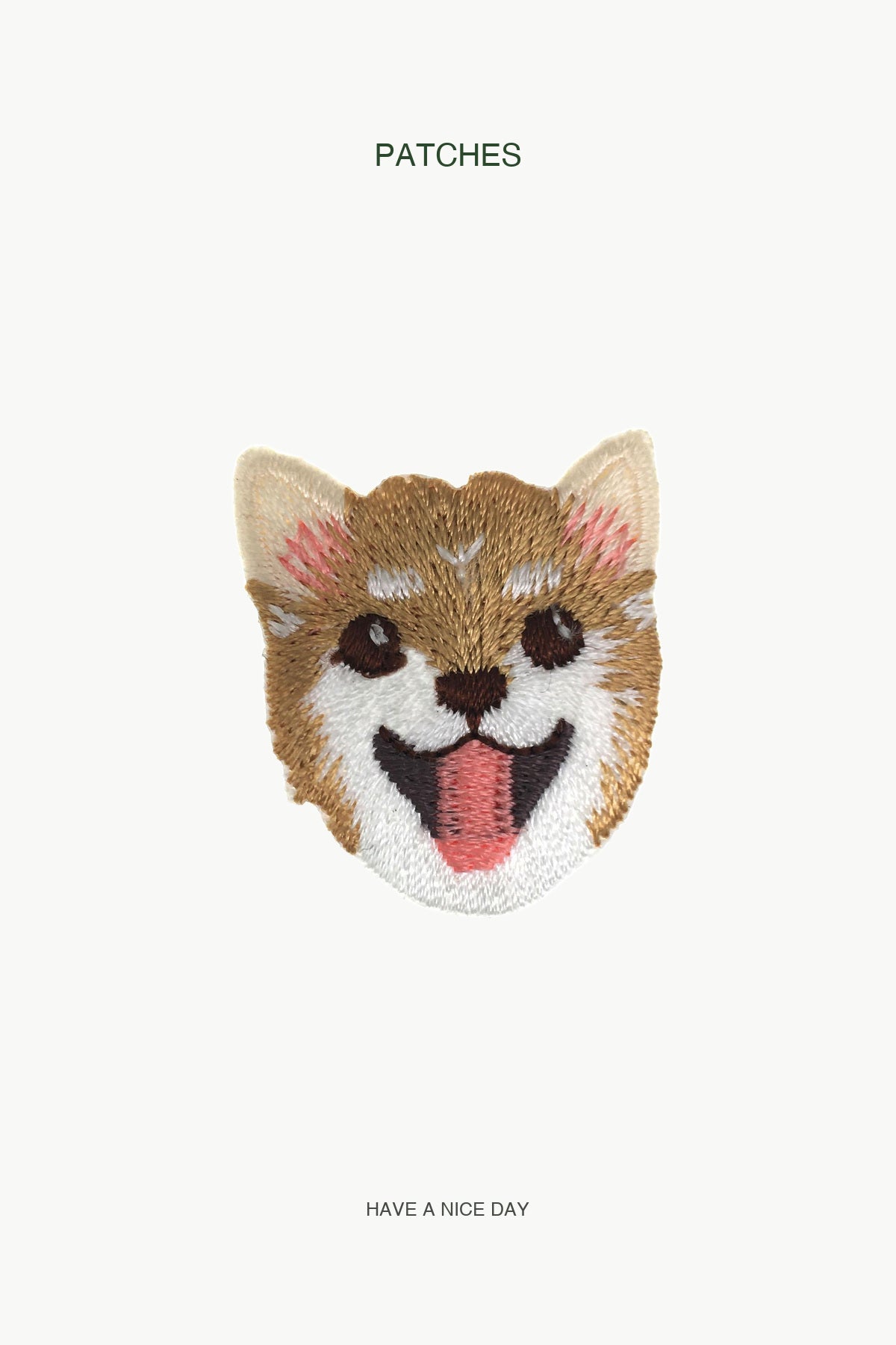 Shibba Head Patch — branded PATCHES display card