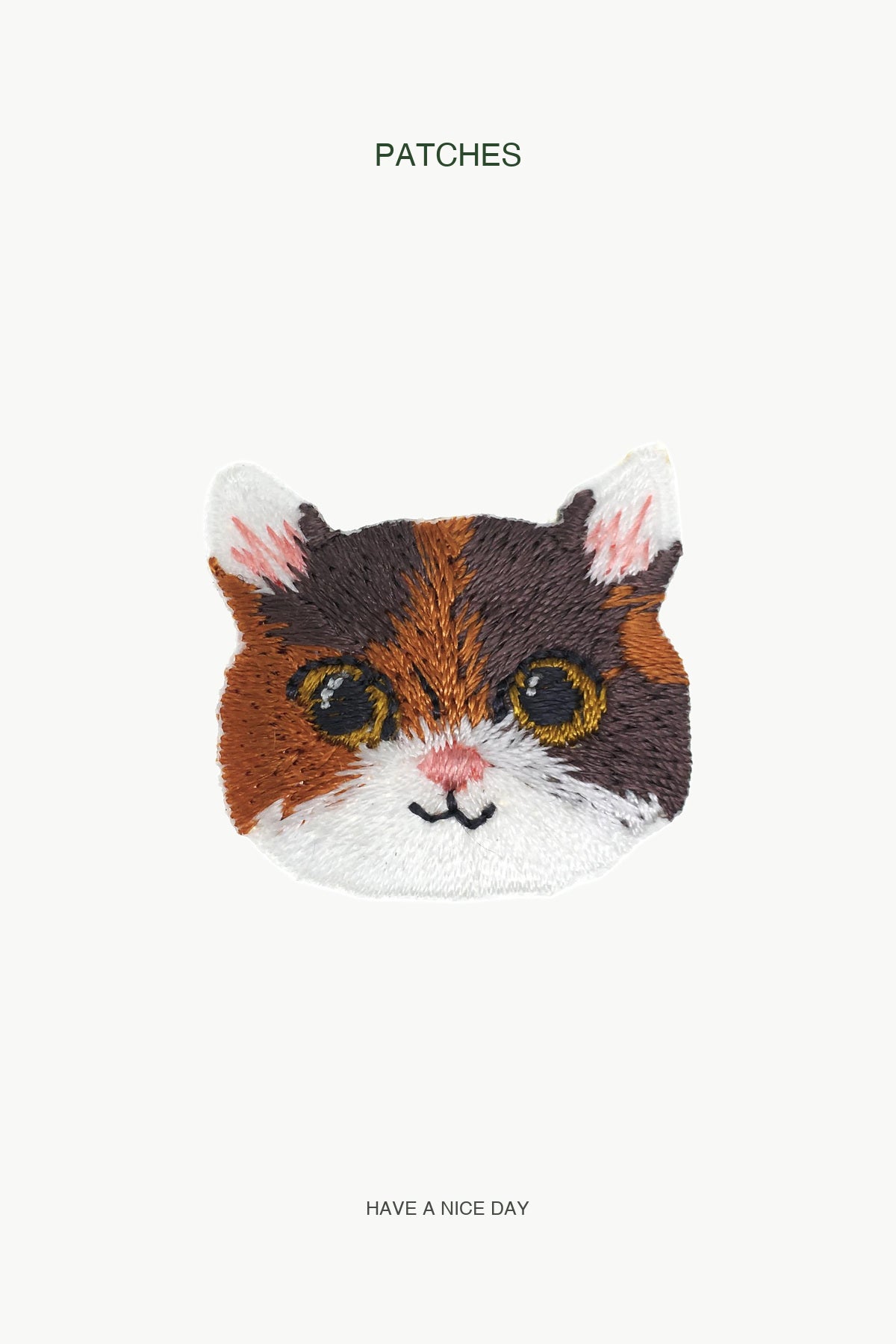 Cat Head/Brown Patch — branded PATCHES display card