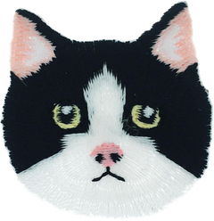 Cat Head/Black/White Patch