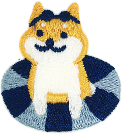 Shiba With Floatie Patch