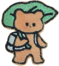 Bear With Leaf Umbrella Patch