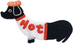 Hot Black Sausage Dog Patch
