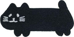 Black Long Cat Patch