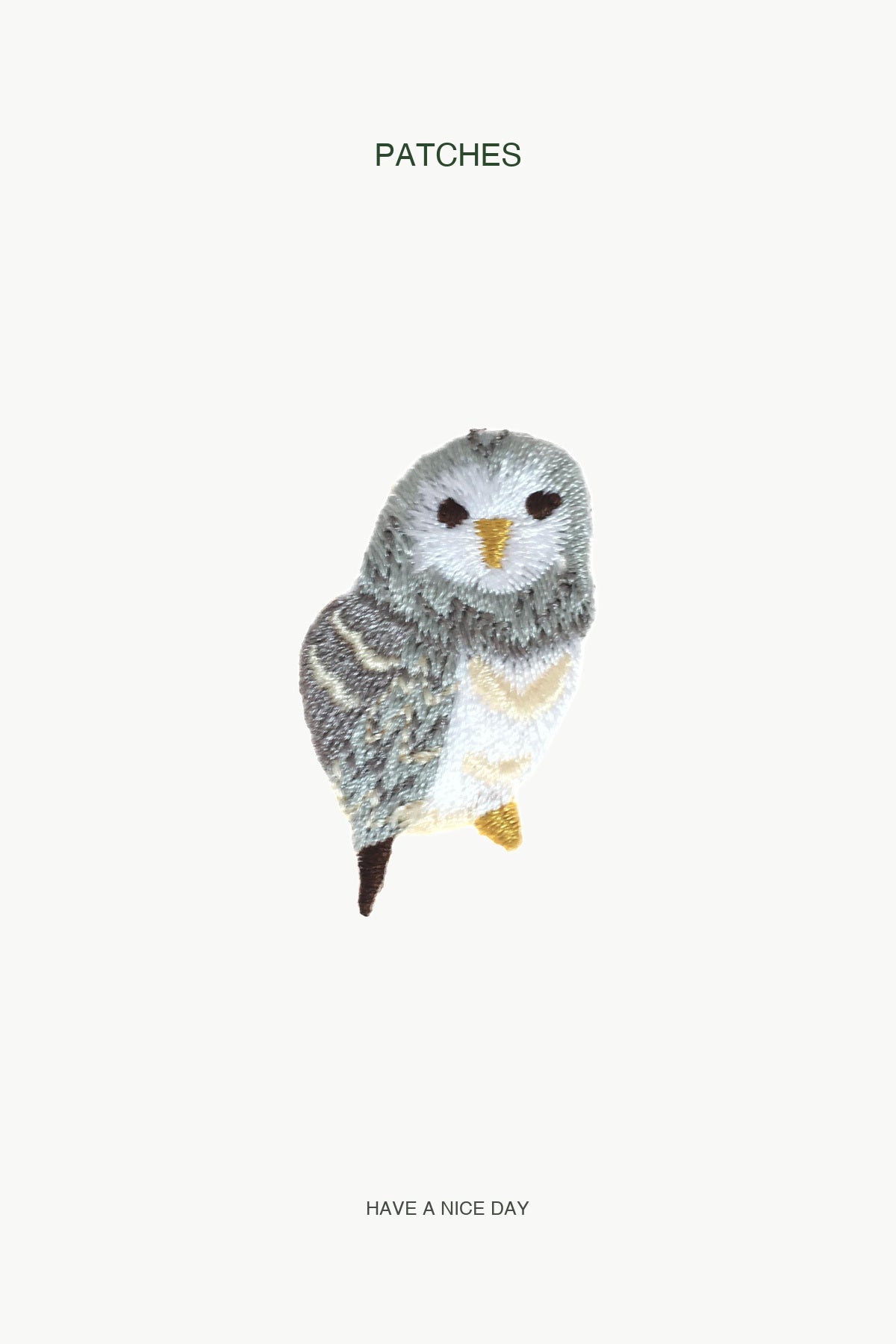 Owl Patch — branded PATCHES display card