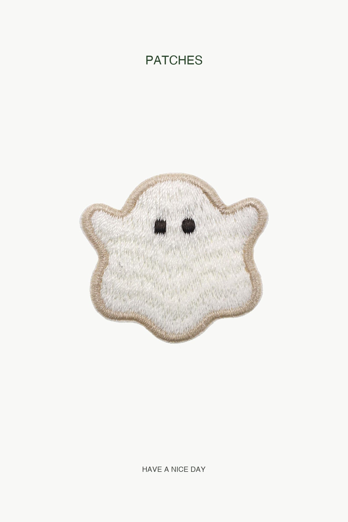 Ghost Patch — branded PATCHES display card