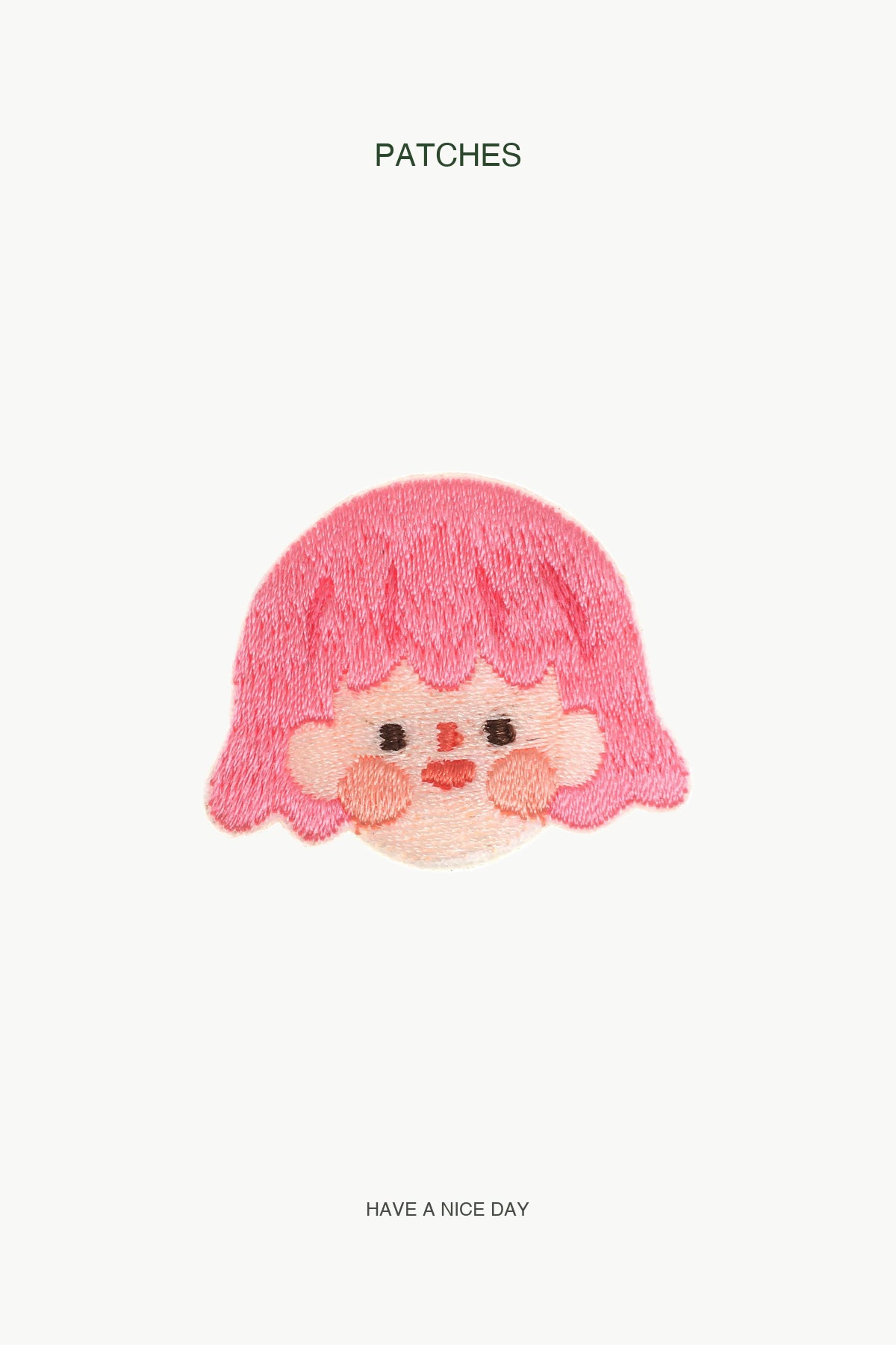 Pink Candy Girl Patch — branded PATCHES display card