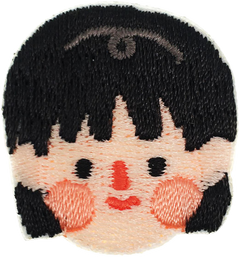 Black Short Hair Girl Patch