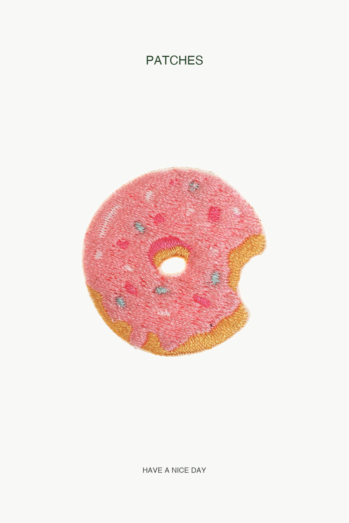 Donut Patch — branded PATCHES display card