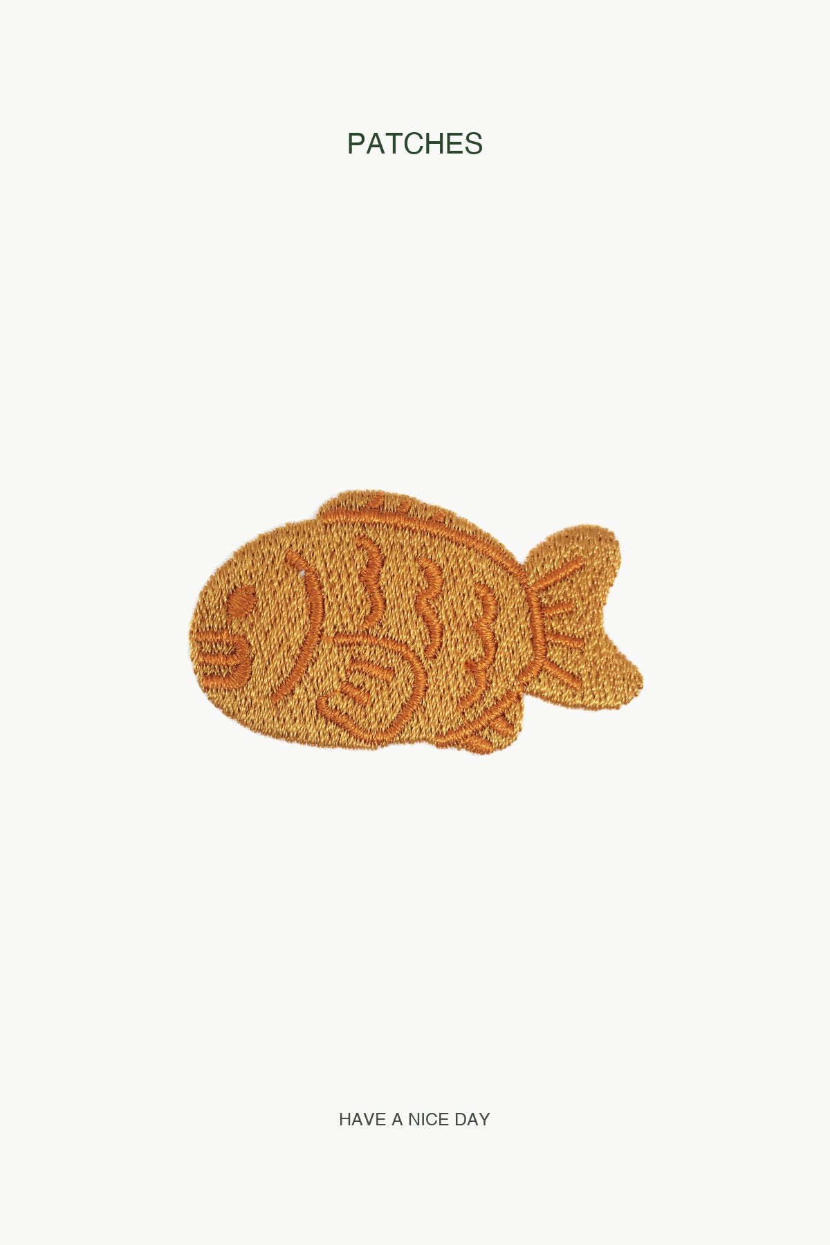 Taiyaki Patch — branded PATCHES display card