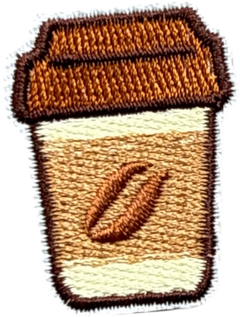 Take A Way Cup Latte Patch
