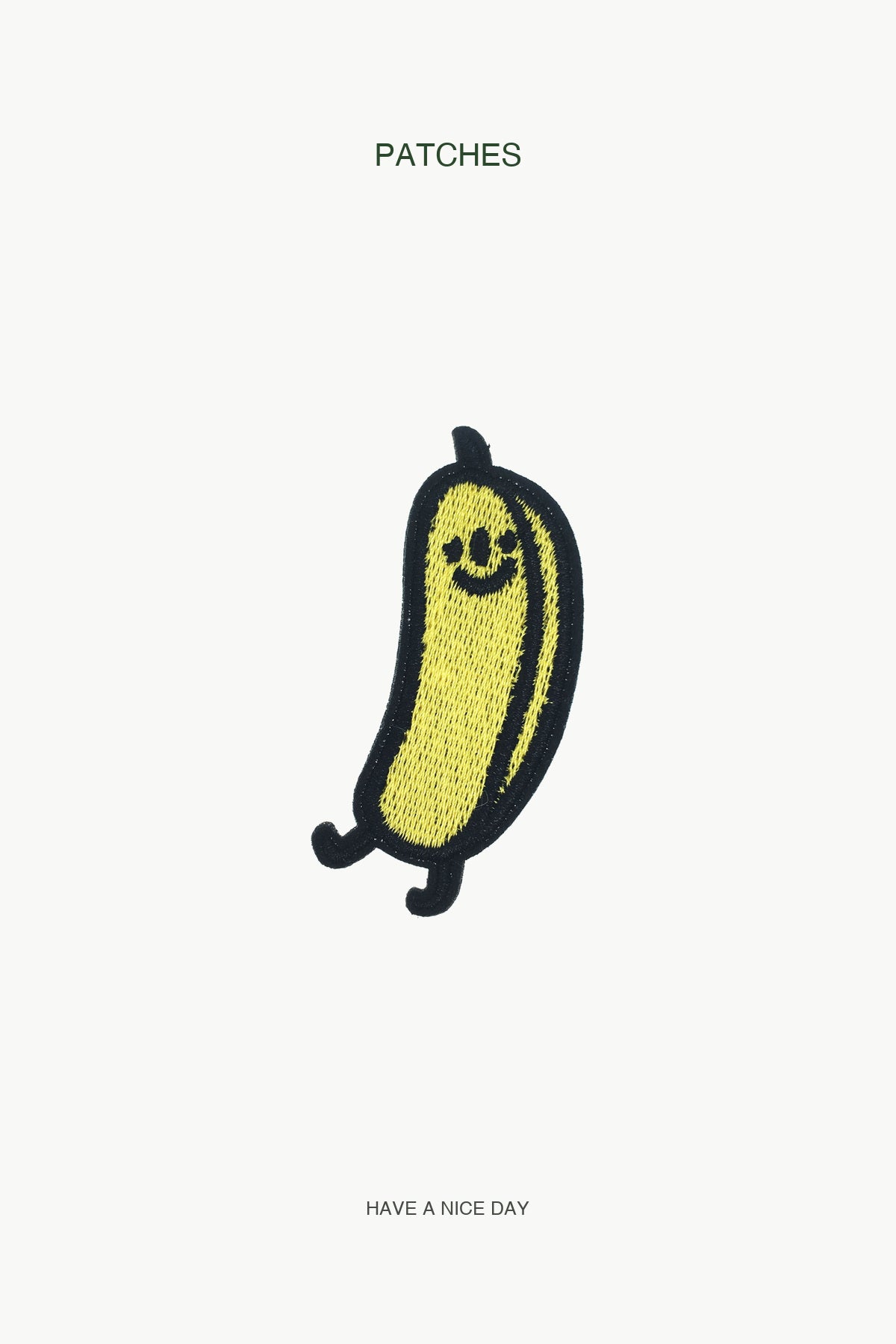Banana Patch — branded PATCHES display card