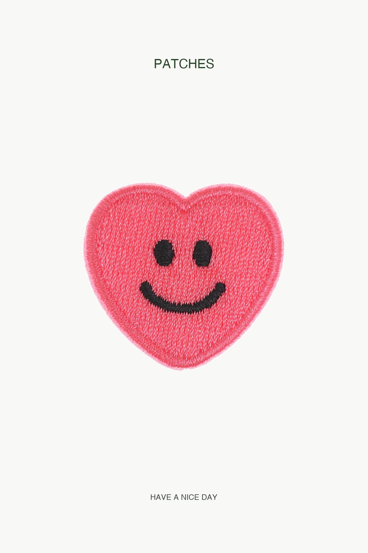 Smiling Heart  Patch — branded PATCHES display card