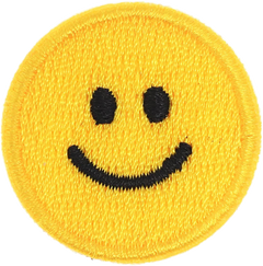 Smiling Yellow Emoji Patch