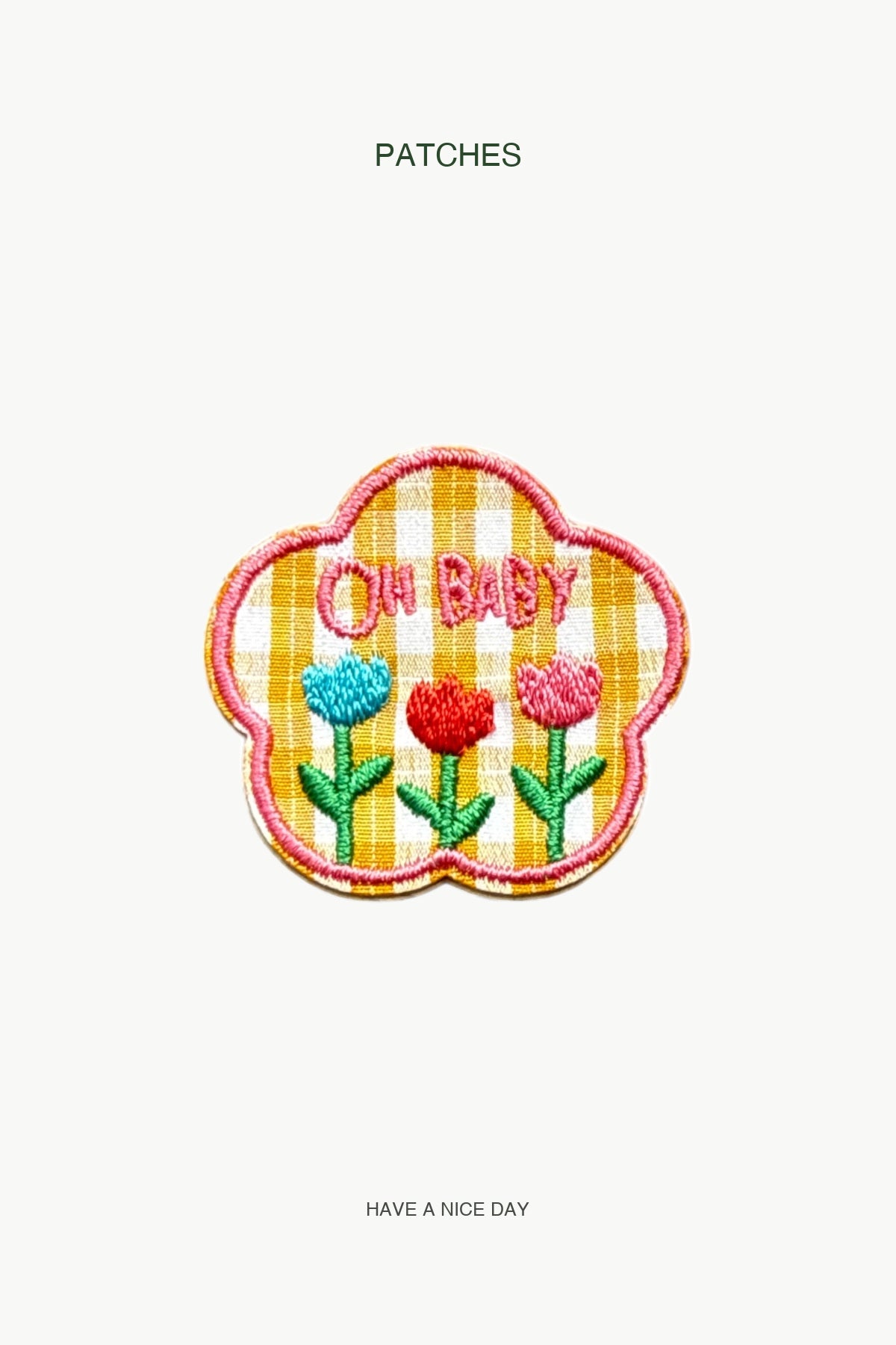 Oh Baby Patch — branded PATCHES display card