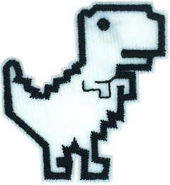 Pixel Dinosaur Patch