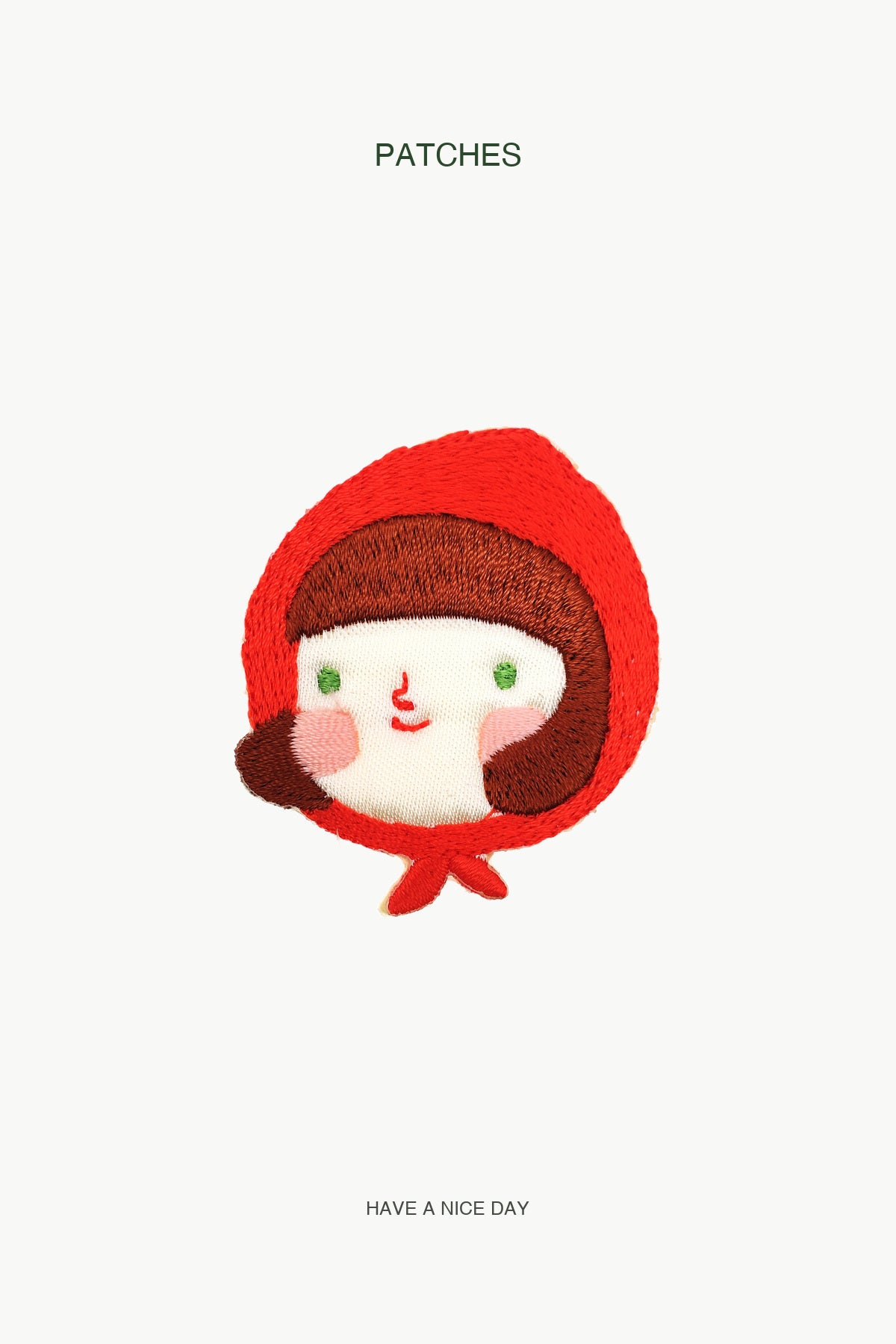 Little Red Ridding Hood Patch — branded PATCHES display card