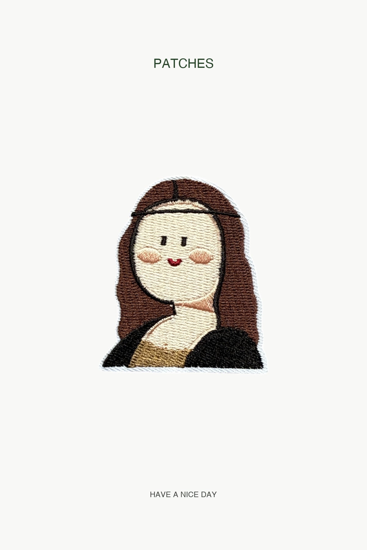 Mona Lisa Patch — branded PATCHES display card