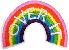 Rainbow "OVER IT" Patch