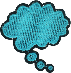 Blue Thought Bubble Patch