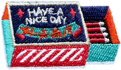 Matchbox "HAVE A NICE DAY" Patch