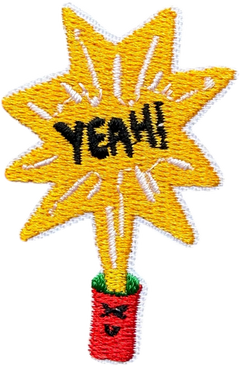"YEAH!" Firecracker Burst Patch