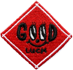 "GOOD LUCK" Door Couplet Patch