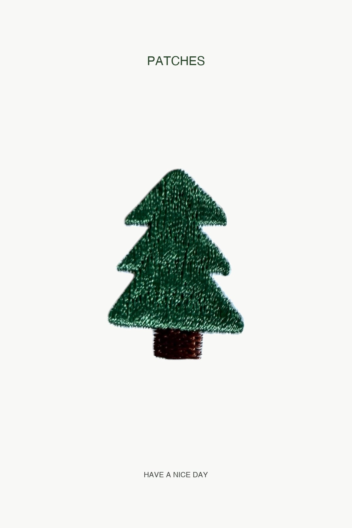 Pine Tree Patch — branded PATCHES display card