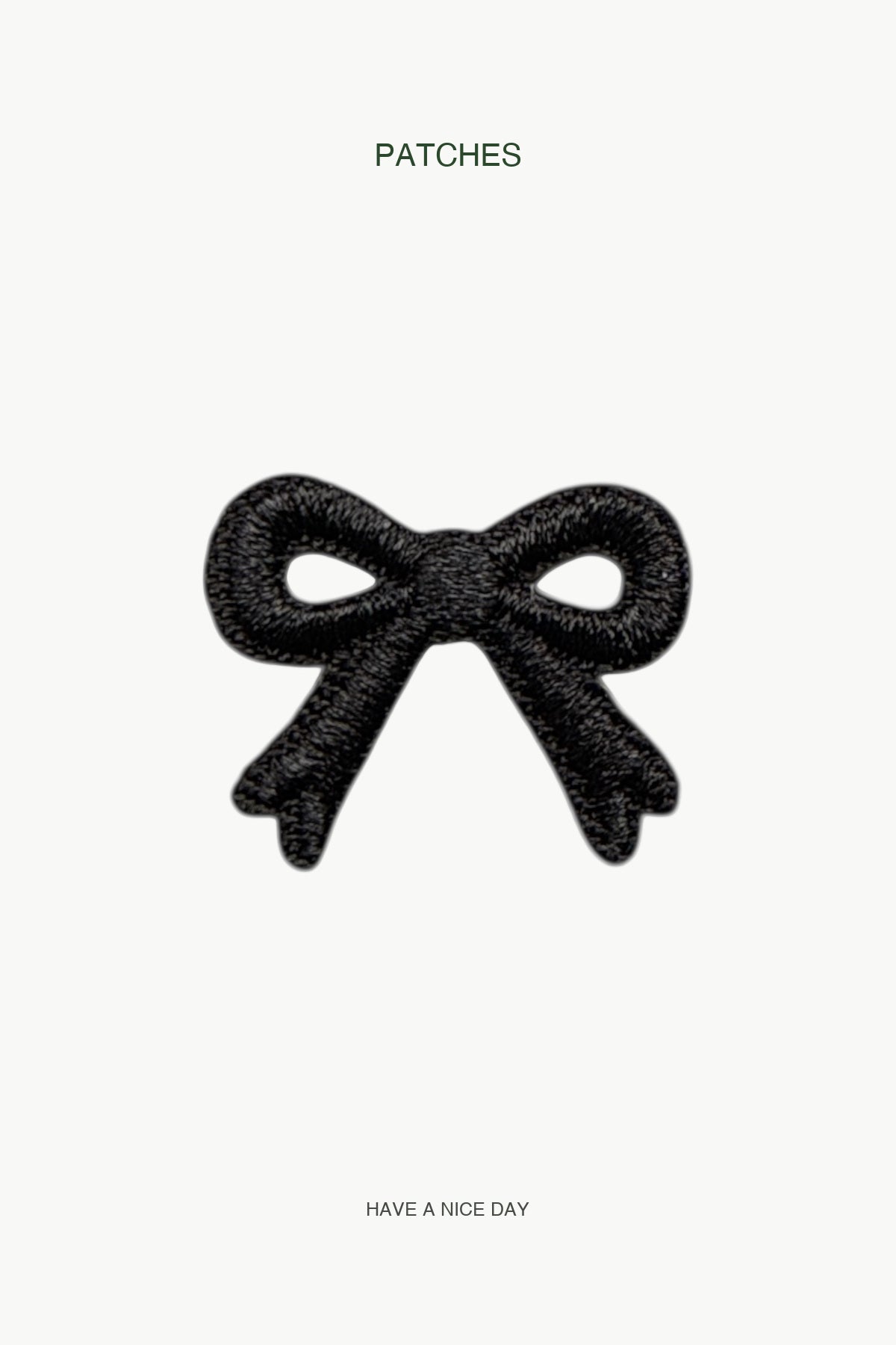 Black Ribbon Patch — branded PATCHES display card