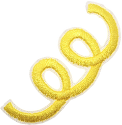 Curly Yellow Patch