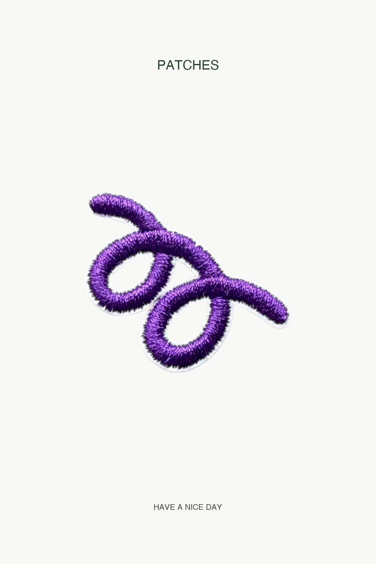 Purple Spring Line Patch — branded PATCHES display card